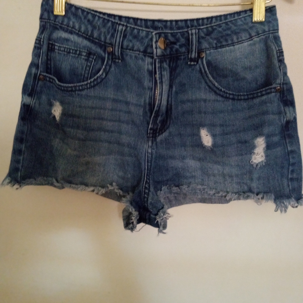 High Rise Short Jean Shorts